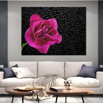 Gran tamaño Flores diferentes imágenes pintura al óleo hecha a mano Impresiones de lienzo para decoración de paredes