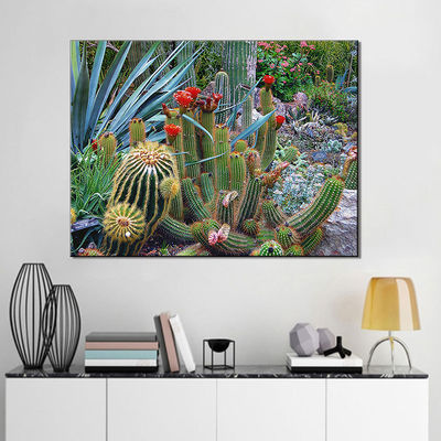 Plantas verdes Impresiones de lienzo Decoración de paredes Imágenes diferentes Pintura al óleo hecha a mano Impresiones de lienzo para decoración de paredes