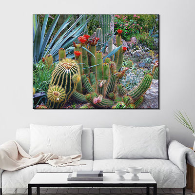 Plantas verdes Impresiones de lienzo Decoración de paredes Imágenes diferentes Pintura al óleo hecha a mano Impresiones de lienzo para decoración de paredes