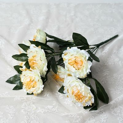 Flores artificiales duraderas Rosas rojas para la decoración del hogar