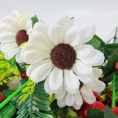 Flores artificiales duraderas, duraderas y hermosas, flores de plástico con colores diferentes