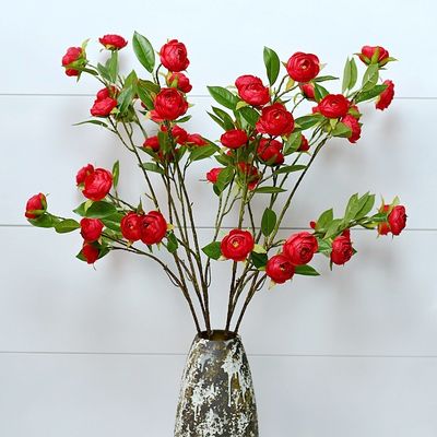 Flores pequeñas Flores artificiales duraderas para decoración de interiores y exteriores Flores populares en la fiesta
