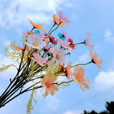 Pequeñas diosesas Flores para decoración interior y exterior Flores artificiales a largo plazo para decoración de bodas