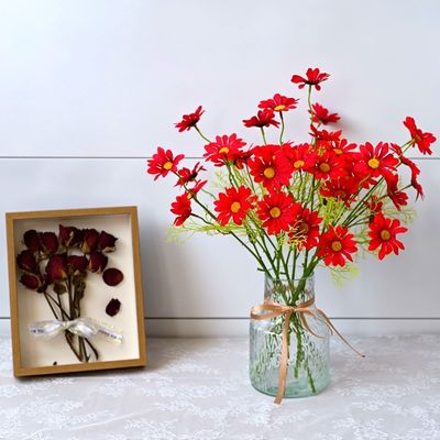Pequeñas diosesas Flores para decoración interior y exterior Flores artificiales a largo plazo para decoración de bodas