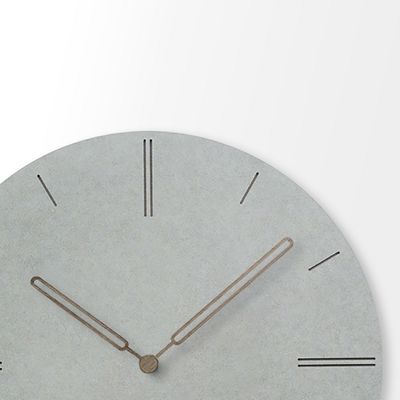 Decoración ecológica para el hogar Reloj de pared gris Mdf Reloj de pared silencioso