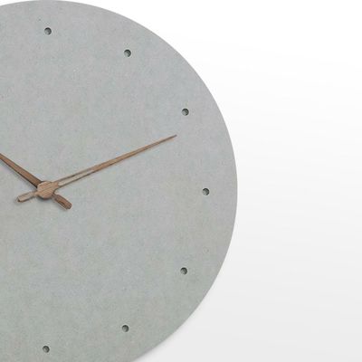 Diseño simple y natural Mdf Reloj de pared silencioso Reloj de pared de decoración de gran tamaño