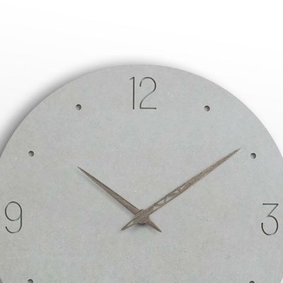 Diseño simple y natural Mdf Reloj de pared silencioso Reloj de pared de decoración de gran tamaño