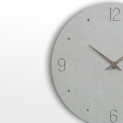 Diseño simple y natural Mdf Reloj de pared silencioso Reloj de pared de decoración de gran tamaño