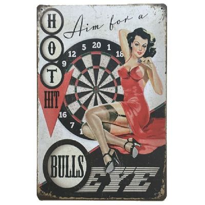 En blanco y negro, con un tema de hojalata, cartel de metal, placa de pared, bar, club, bar, hotel, jardín, cocina, decoración de Navidad.