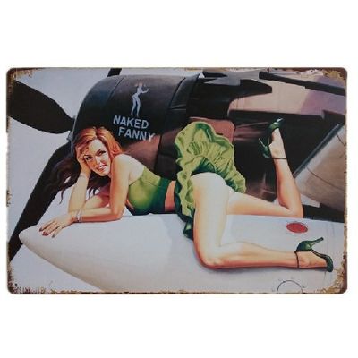 20*30cm Decoración del club de cafetería Europa Gracioso cartel de hojalata Cartel de metal personalizado Decoración de pared