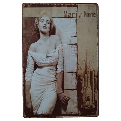 20 * 30cm Rectangular hecho a medida cartel de metal, pared de metal de roca de metal de estaño de cartel