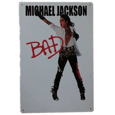 Diseño de personajes de primera calidad Lechado de hojalata, Rectangular Metal Publicidad Lechado de hojalata para la pared del cartel
