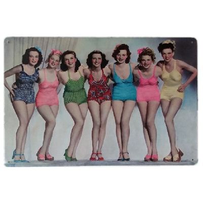 Diseño de personajes de primera calidad Lechado de hojalata, Rectangular Metal Publicidad Lechado de hojalata para la pared del cartel