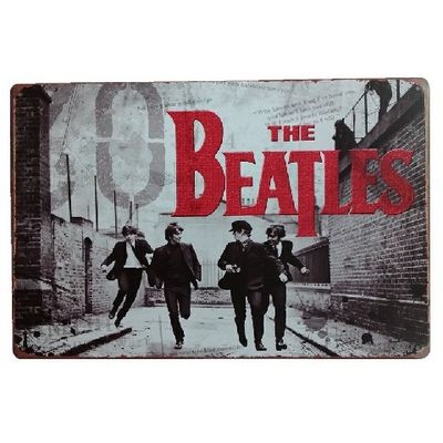 Diseño de personajes de primera calidad Lechado de hojalata, Rectangular Metal Publicidad Lechado de hojalata para la pared del cartel