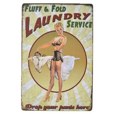 Diseño Clásico Indicador de lata de época personalizado, Bar Pub Decoración de pared para el hogar Cartel de arte metálico retro