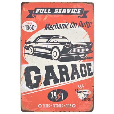 Arte de pared de metal Cartel de metal, cartel de automóvil de metal 2024, cartel de estilo vintage para publicidad