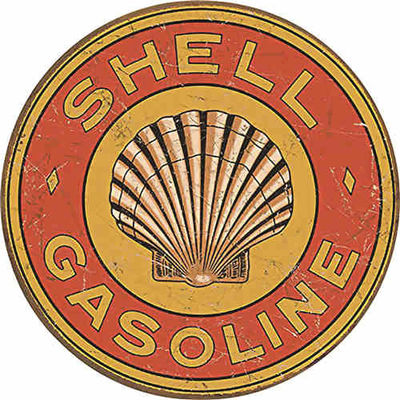 Signo de metal redondo, placas metálicas decorativas placas de pared colgantes cartel de estaño de automóvil