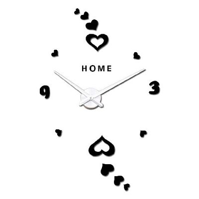 Arabe Corazón Digital Romántico Reloj de Pared de Arte Decoración para el Hogar Reloj de Pared Colgante 3D Grande