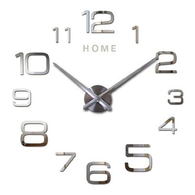 Arabe Digital 3D Cuarzo Reloj de pared de bricolaje personalizado Reloj de pared de estilo vintage grande