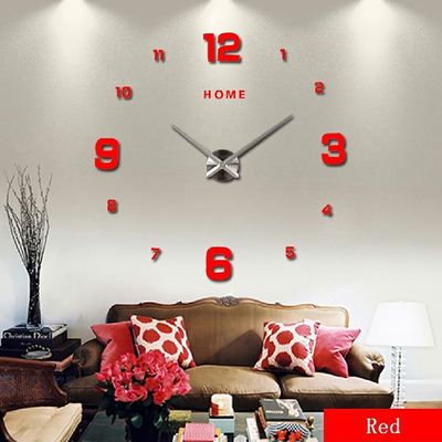 Reloj de pared para la cocina 3D Acrílico Cuarzo Diy Reloj de arte de pared