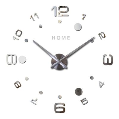 Decoración Relojes de pared modernos únicos 3D Acrílico Sala de estar Reloj de arte de pared