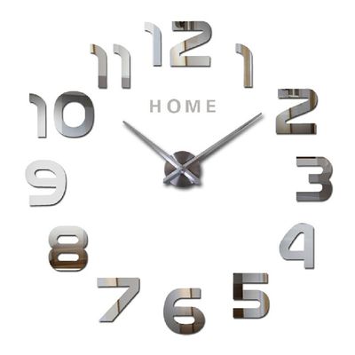 Reloj de pared acrílico 3D personalizado DIY Números Decorativos Gigante de gran tamaño Espejo Reloj de arte de pared