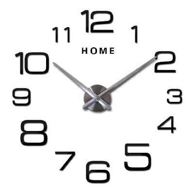Relojes de pared de estilo vintage de gran tamaño de estilo digital árabe Relojes de pared decorativos de espejo acrílico para el salón