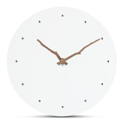 Reloj de pared moderno Reloj de pared colgante blanco redondo resistente a la humedad