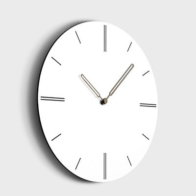 Reloj de pared de 12 pulgadas creativo moderno silencioso reloj de pared decorativo blanco para el salón