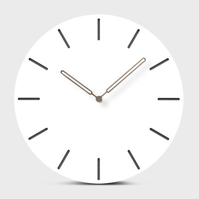30cm Nordic Simple Blanco Grande Elegante Reloj de Pared MDF Redondo Reloj de Pared colgante