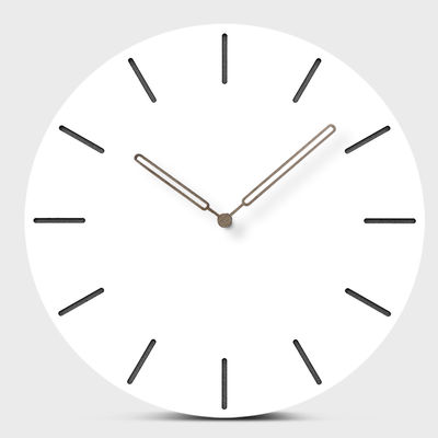 30cm Nordic Simple Blanco Grande Elegante Reloj de Pared MDF Redondo Reloj de Pared colgante