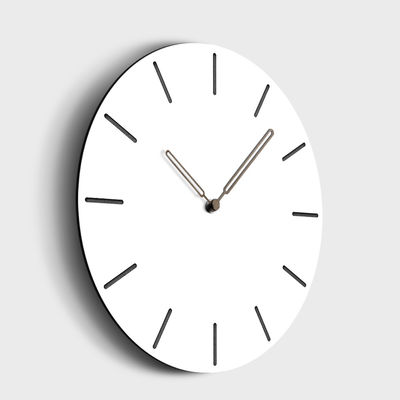 30cm Nordic Simple Blanco Grande Elegante Reloj de Pared MDF Redondo Reloj de Pared colgante