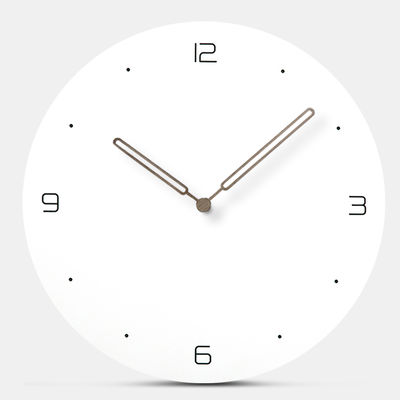 Reloj de pared único de Silent Mordern Reloj de pared europeo creativo de madera MDF