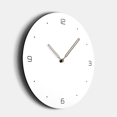 Reloj de pared único de Silent Mordern Reloj de pared europeo creativo de madera MDF
