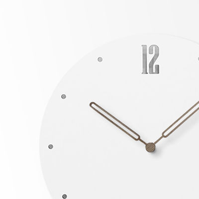 Reloj de pared moderno simple de estilo europeo Rondo Blanco Reloj colgante grande