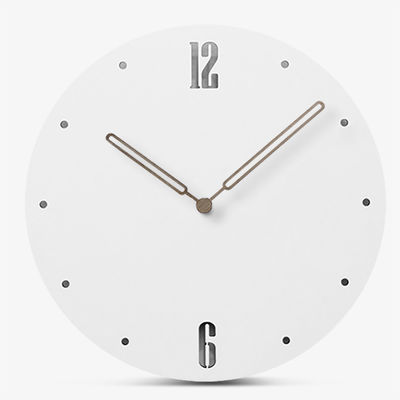 Reloj de pared moderno simple de estilo europeo Rondo Blanco Reloj colgante grande
