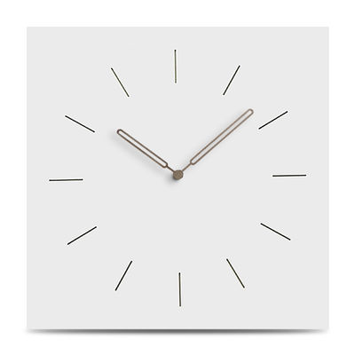 Cuadrado Cocina Relojes de pared Madera Silenciosa Romanos Grandes Números 12 pulgadas Reloj de arte de pared