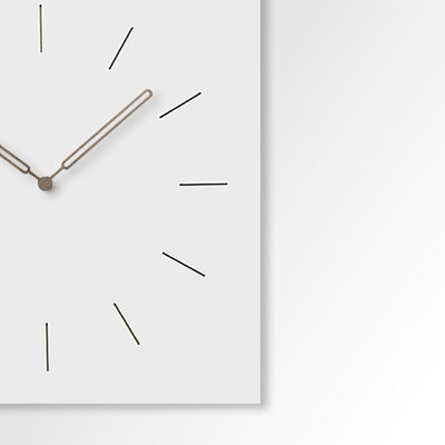 Cuadrado Cocina Relojes de pared Madera Silenciosa Romanos Grandes Números 12 pulgadas Reloj de arte de pared