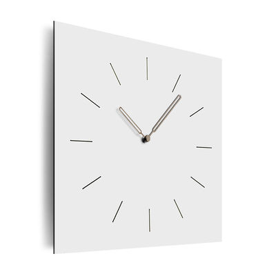 Cuadrado Cocina Relojes de pared Madera Silenciosa Romanos Grandes Números 12 pulgadas Reloj de arte de pared