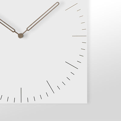 Breve Reloj de pared moderno Salón de estar Cuarzo Cuadrado decorativo Cocina Reloj de pared Madera Reloj de pared mudo
