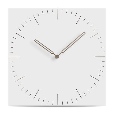 Breve Reloj de pared moderno Salón de estar Cuarzo Cuadrado decorativo Cocina Reloj de pared Madera Reloj de pared mudo