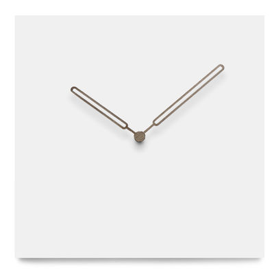 Reloj de pared cuadrado con números tallados Reloj de pared de madera nórdico de 12 pulgadas