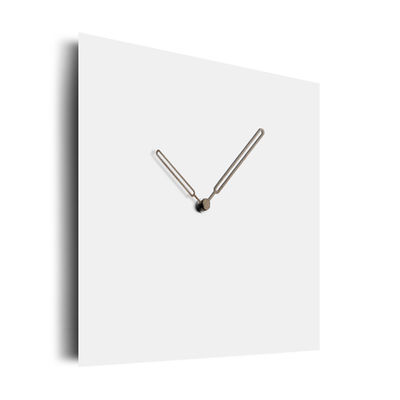 Reloj de pared cuadrado con números tallados Reloj de pared de madera nórdico de 12 pulgadas
