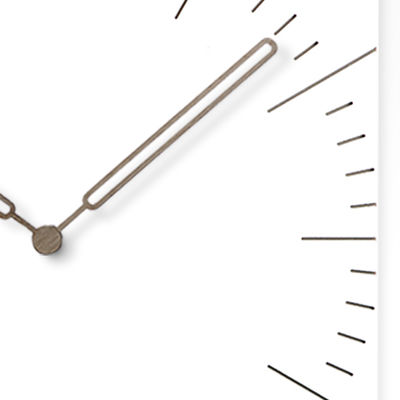 Relojes de pared decorativos cuadrados para el salón Breve MDF mudo Madera Reloj de pared colgante grande con aguja