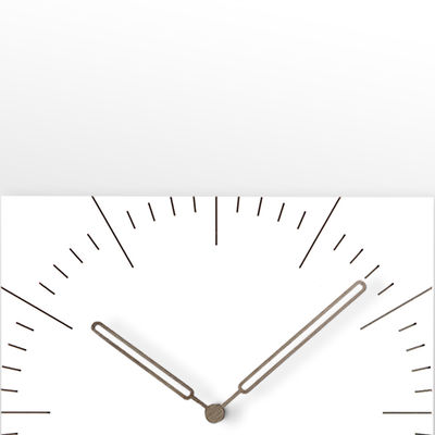 Relojes de pared decorativos cuadrados para el salón Breve MDF mudo Madera Reloj de pared colgante grande con aguja