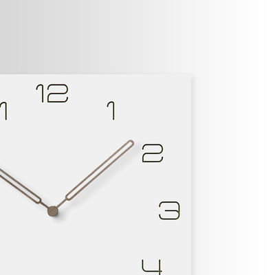 Relojes de pared cuadrados de cocina de estilo europeo de cuarzo silencioso para el hogar decorativo reloj de pared moderno