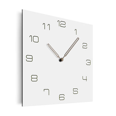 Relojes de pared cuadrados de cocina de estilo europeo de cuarzo silencioso para el hogar decorativo reloj de pared moderno