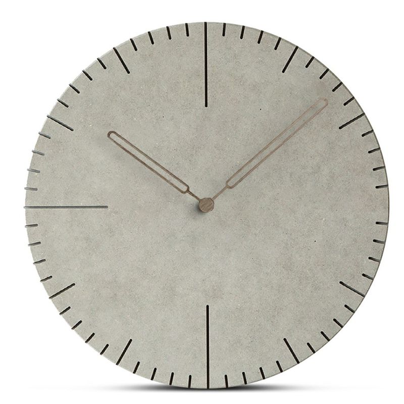 Nordic Popular Reloj de pared de madera láser Reloj Mdf Decoración interior Salón de estar