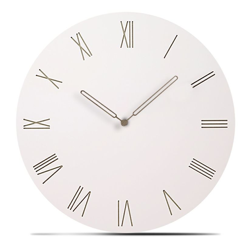 Reloj de pared moderno y creativo Salón de estar Decoración del hogar de cuarzo Reloj de pared de madera