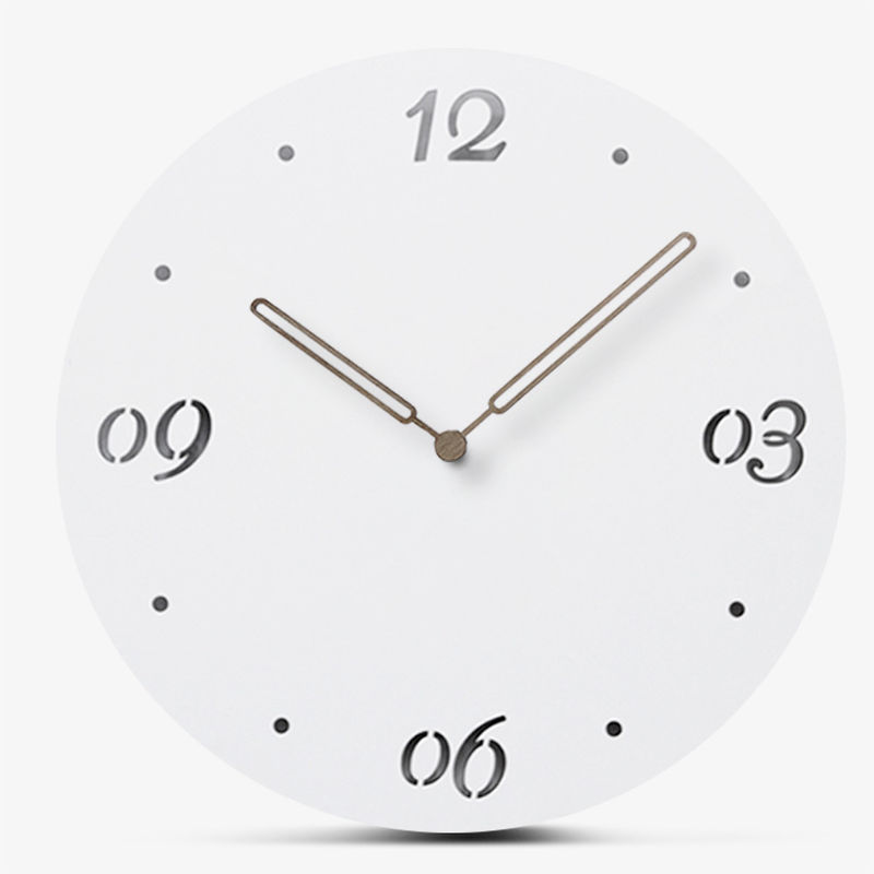 Moderna exquisita artística muda gran reloj de pared colgante decoración para el hogar relojes de pared personalizados